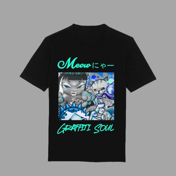 Meow Graffiti Soul T-Shirt - Picture 1 of 1